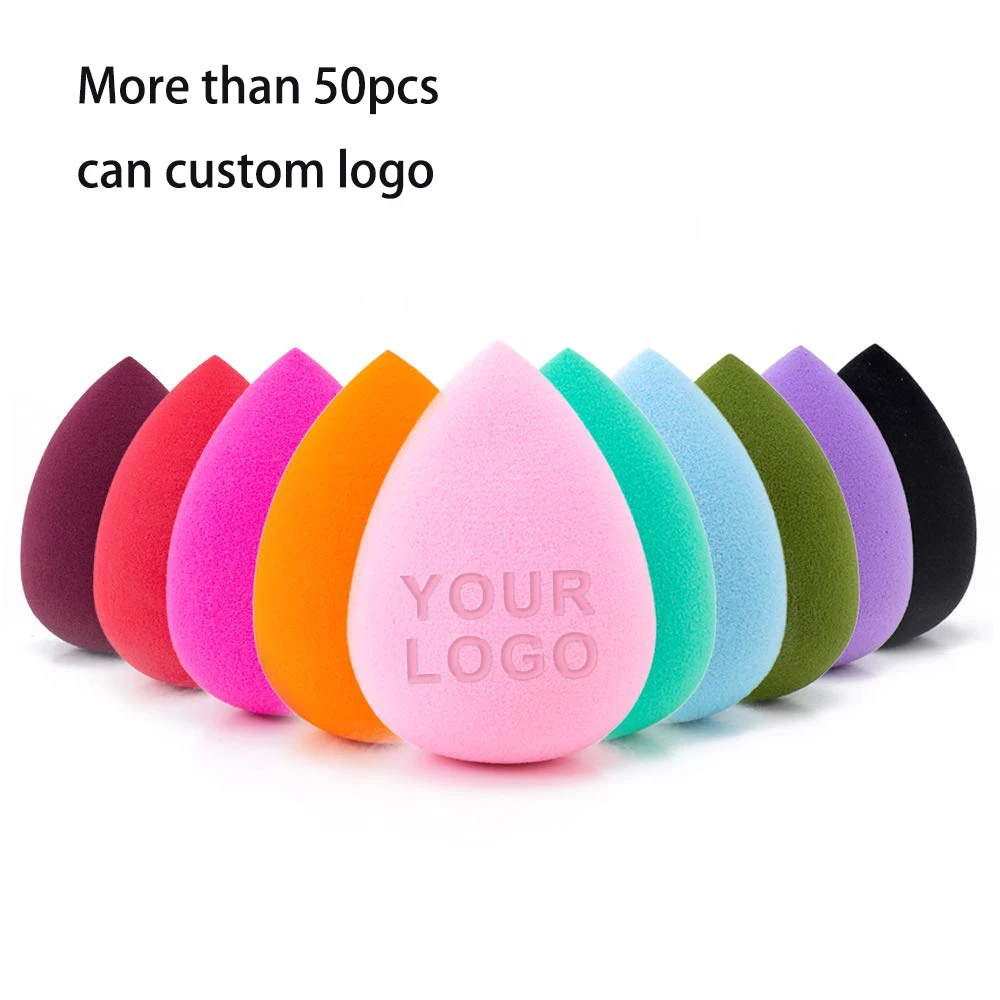 
Custom logo blender beauty bulk storage Non Latex make up red makeup sponge 