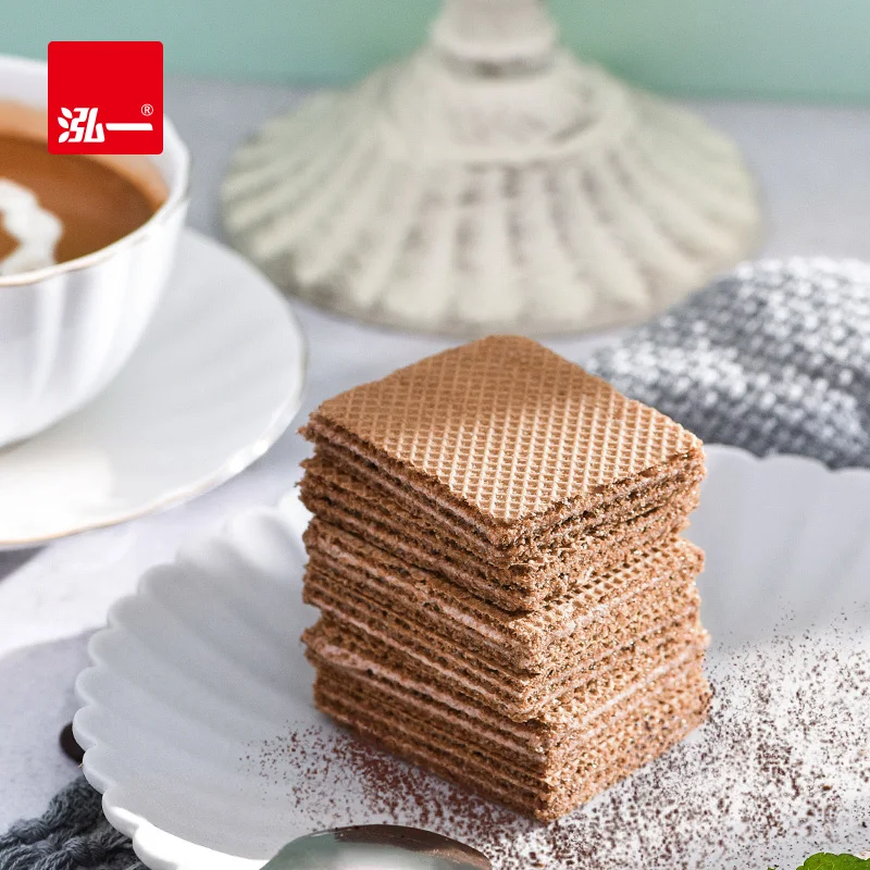 
300g Factory Supply Coffee flavor Chocolate Wafer Biscuit cream filled Sncak 