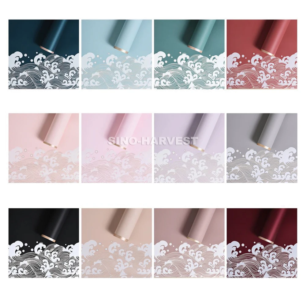 High Quality Flower Wrapping Paper Fashion Korea Paper Style Floral Bouquet Ou Ya Gift Wrapping Paper
