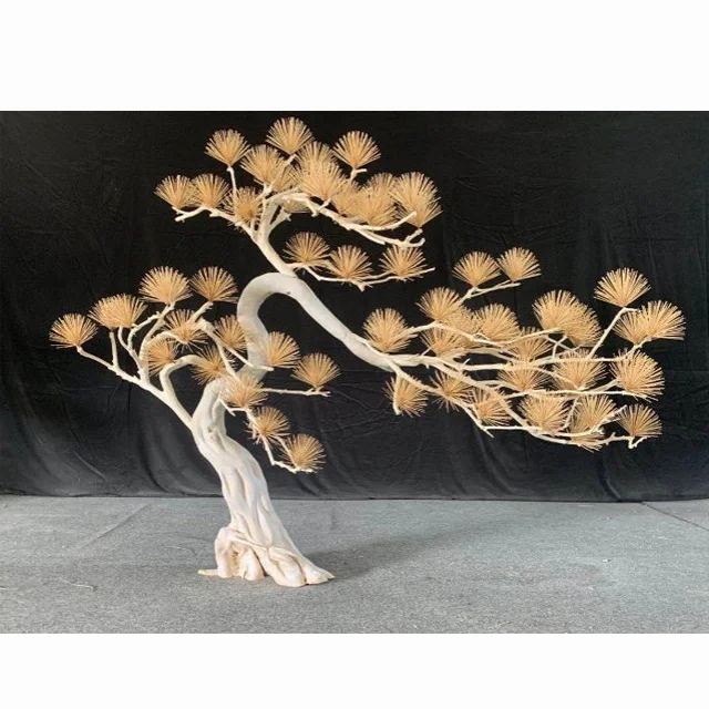 Highly simulation artificial cedar pine trees garden landscaping Bonsai pine tree indoor outdoor decoration artificial plants