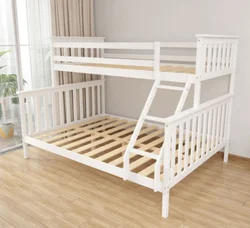 Children Bedroom Furniture Sets Twin Kids Bunk Bed with Stairs Double Bed
