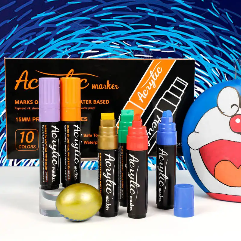 Colorful Markers DIY Non-Toxic Acrylic Paint Set Wholesale Acrylic Painting Use in Paper Glass Stone Rock Ceramic