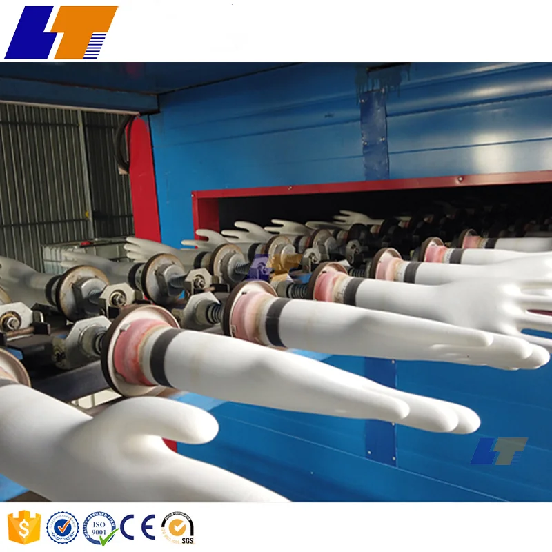 Industrial disposable medical latex glove production line/vinyl glove machine