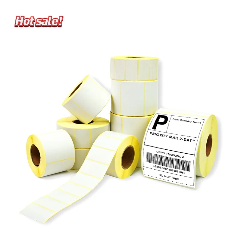 Custom Logo Printing Vinyl Die Cut Sticker Waterproof PET Colored Sheet golden supplier 4x6 thermal direct shipping label
