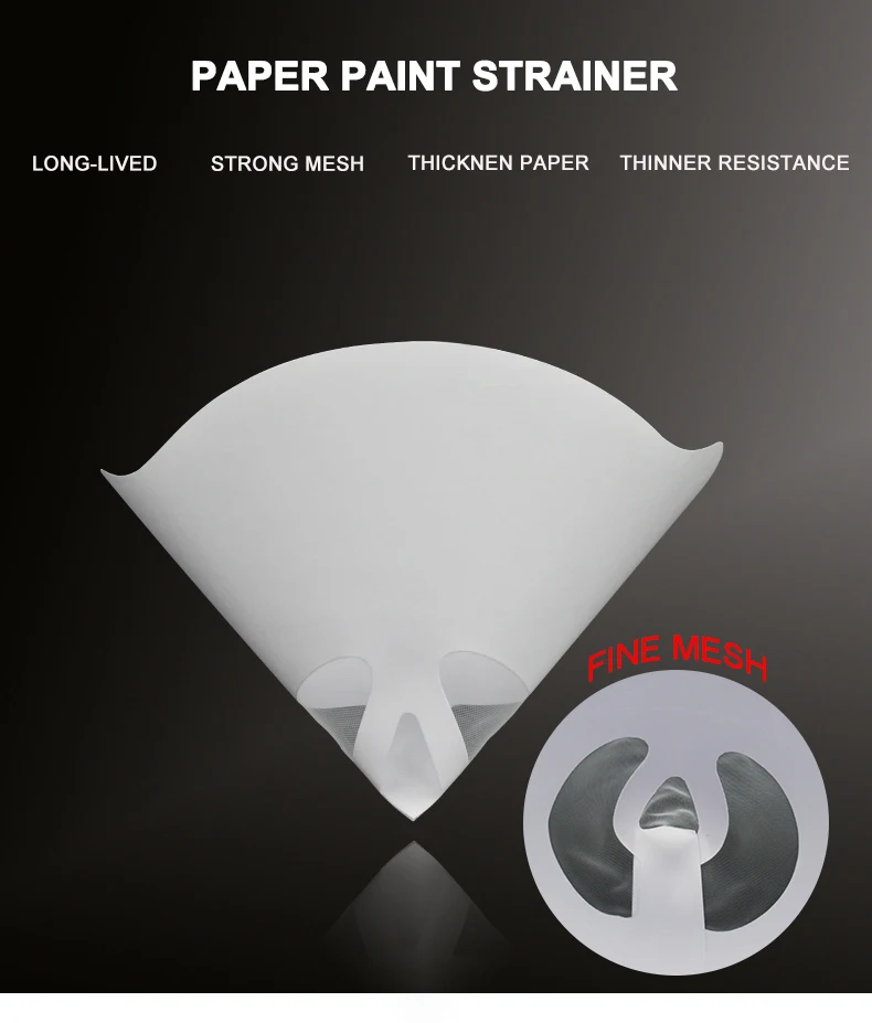 Good Mesh Paper Paint Strainer For Auto Painting