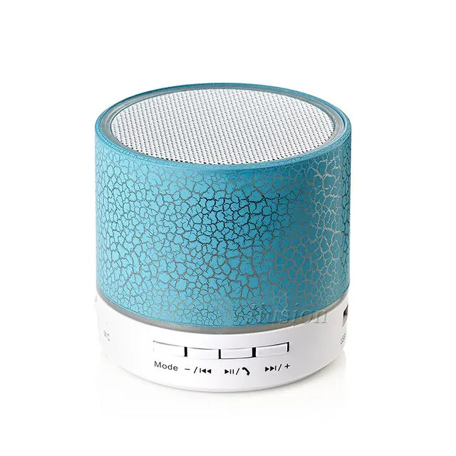 LED Mini Wireless BT Speaker Support TF USB  AUX  FM Music Player Portable Subwoofer For PC Speakers With Microphone