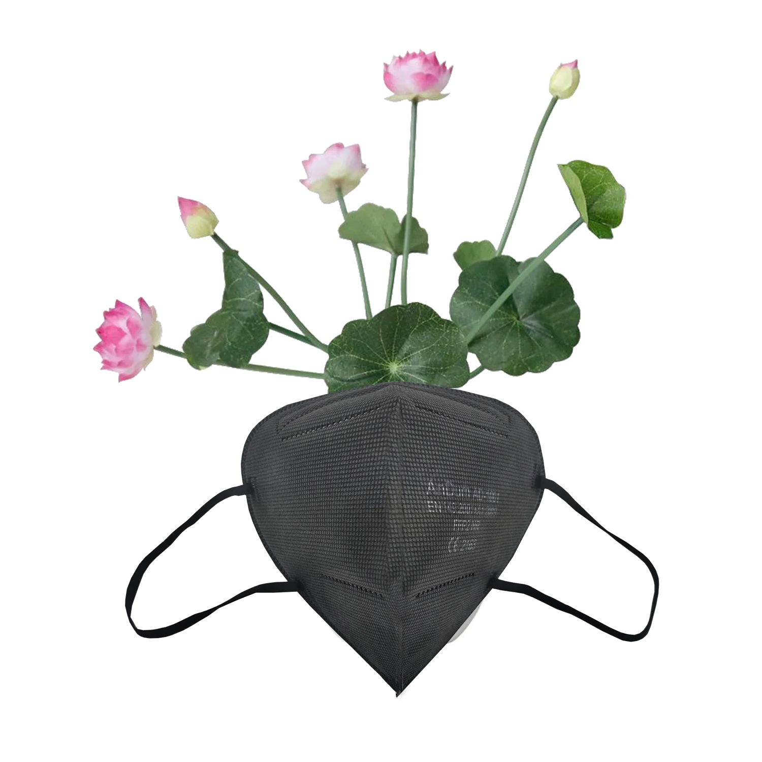 
AnDum ready to ship disposable ffp2 aura respirator dust gas black mask 