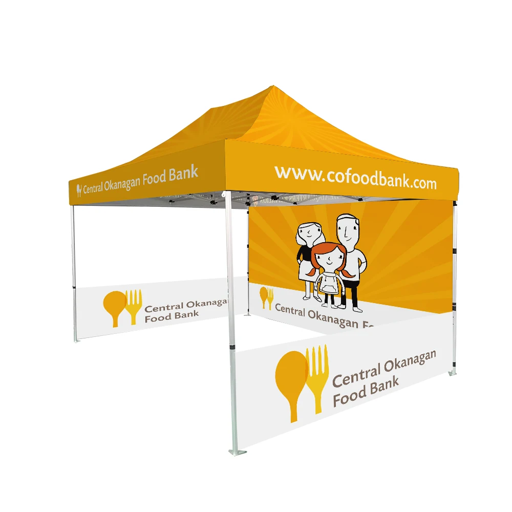 Custom Print 10x10ft Portable Outdoor Exhibition Booth Promotional Trade Show Tent Deluxe Steel Frame Tent For Advertising Event