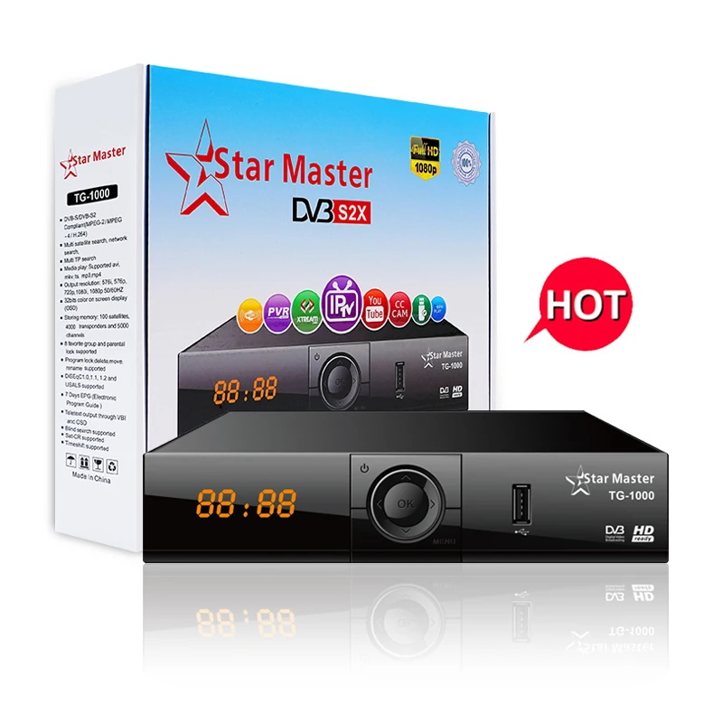 STAR MASTER TG-1000 New mini   dvb s2 receiver ca fpv receiver for satalit dish satellite receiver tv set top box TV BOX dvb t2