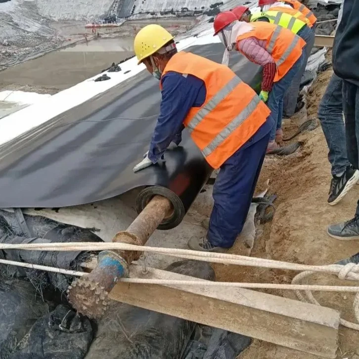 High density polyethylene smooth textured PVC geomembrane for industrial