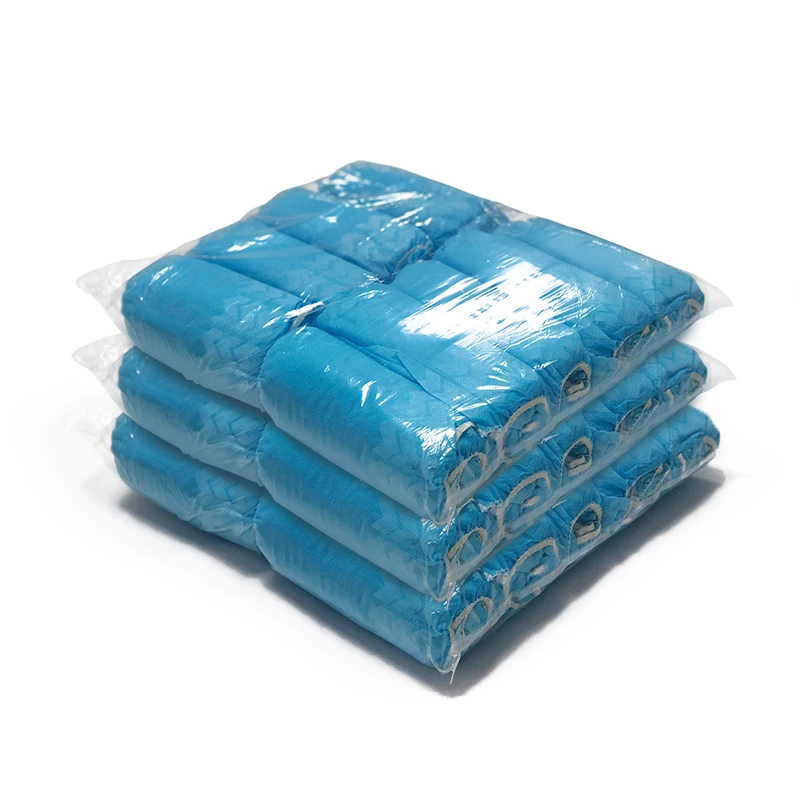 Surgical Medical Standards Disposable Plastic Material Waterproof PE Shoe Covers Laboratory Hospital