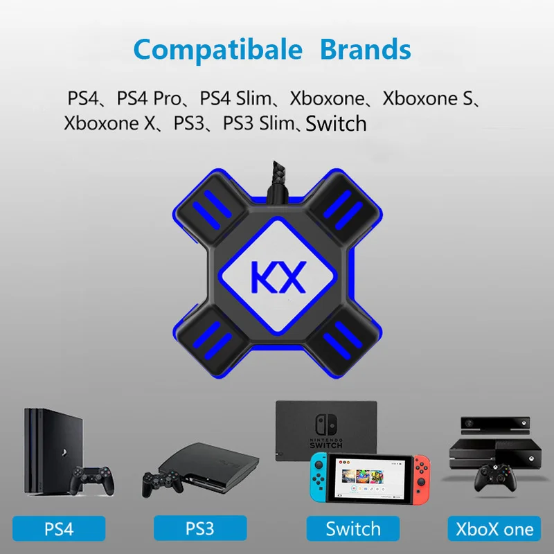 Подходит для переключателей/Xbox/PS4/PS3 геймпад клавиатуры и мыши KX конвертерная коробка USB игровые контроллеры переходники Новинка