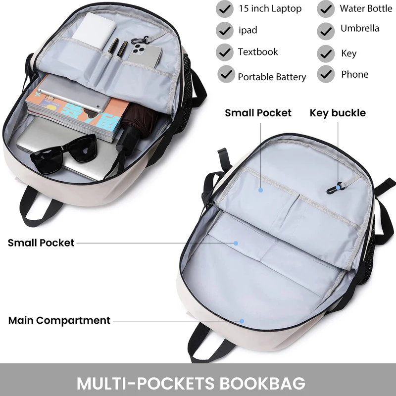 Custom classic bookbag waterproof fashion teenagers backpack back bags logo school bags for middle and college students