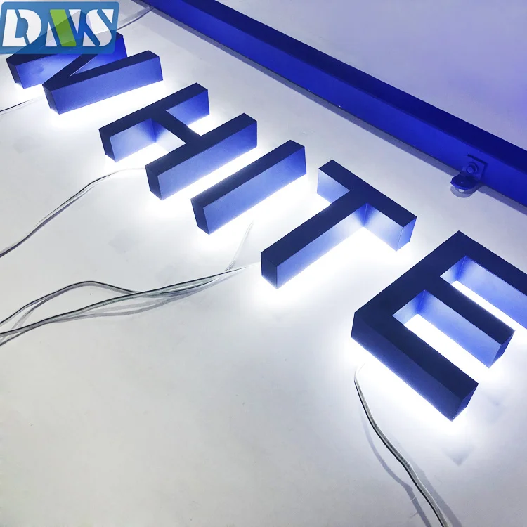 gold color front custom banner sign letter light toy store office signs 3d illuminated letters backlit led