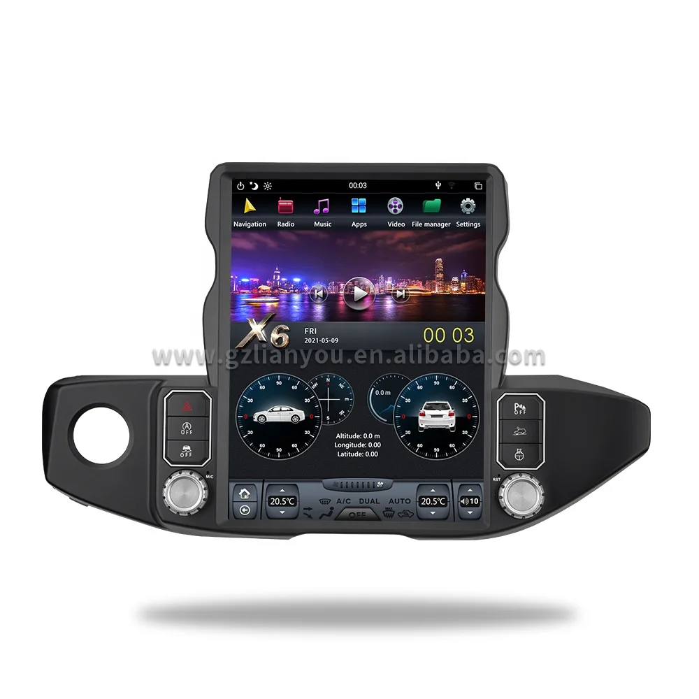 13 дюймов PX6 8 core 4 гб + 64g автомобильный экран навигации для JEEP Wrangler 4x4 android 9 0 мультимедийное радио 2018-2021 поддержка