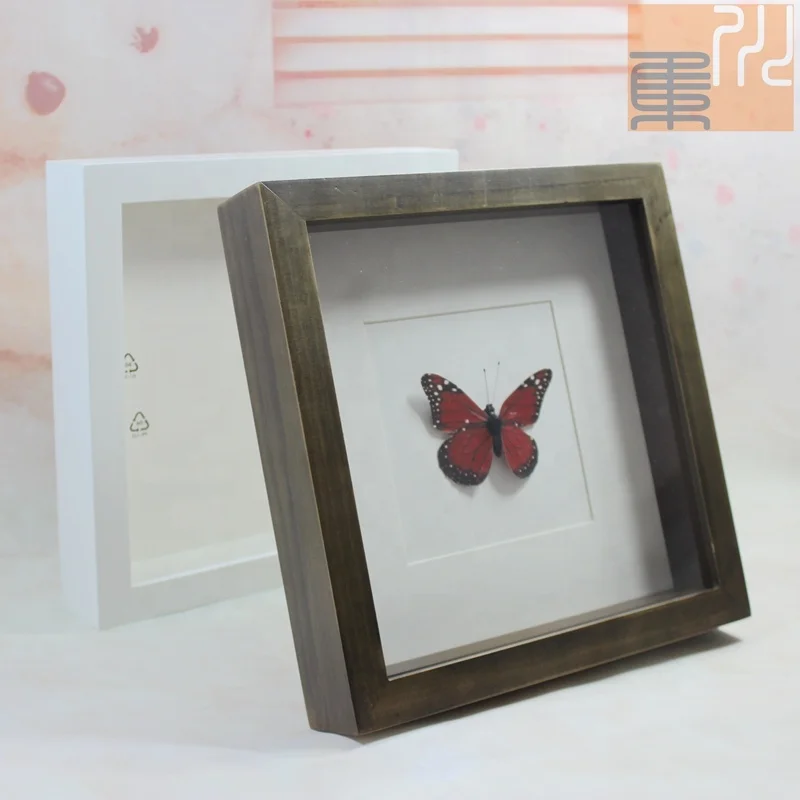 Wholesale 2024 Family New Style Custom Size Modern Wooden Shadow Box Photo Frame For Vintage Effect