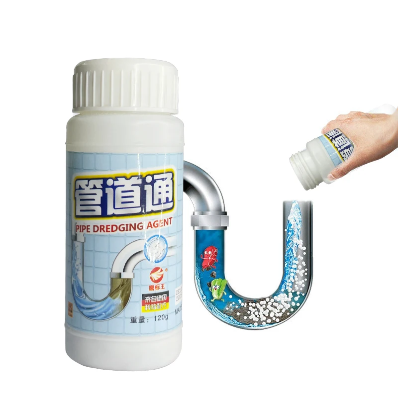Powerful Plumbing Dredging Tools Kitchen Toilet Sink Sewage Draining Cleaner Block Pipe Dredge Agent
