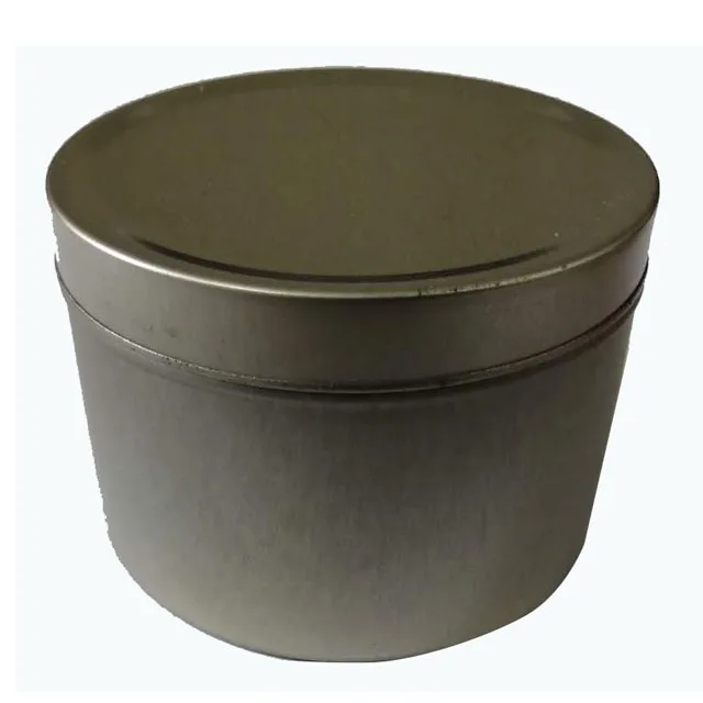 
Fast shipping candle tins 8 oz custom empty metal round rose golden waterproof tin candle jar 