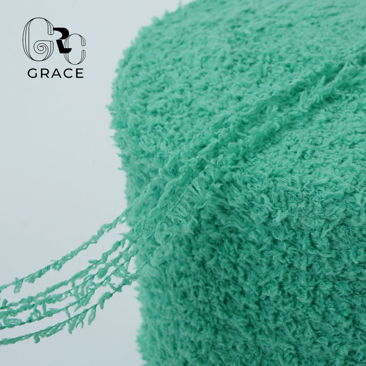 Yarn For Crocheting 100% Polyester Sustainable boucle Home Fleece Yarns For 3-needle flat knitting machine