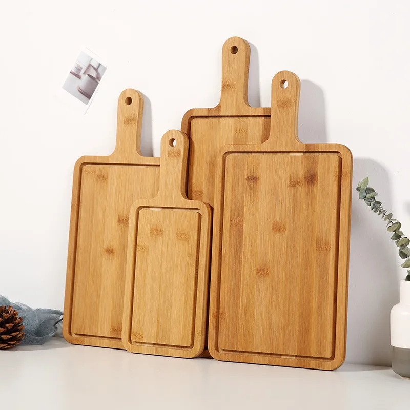Wholesale Natural Bamboo Wood Cutting Board Wooden Cutting Board With Handle