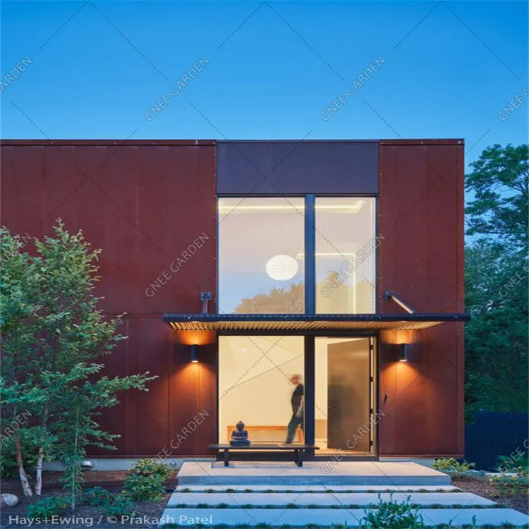 Modern steel cladding design facade curtain wall corten steel sheeting for cladding and fittings