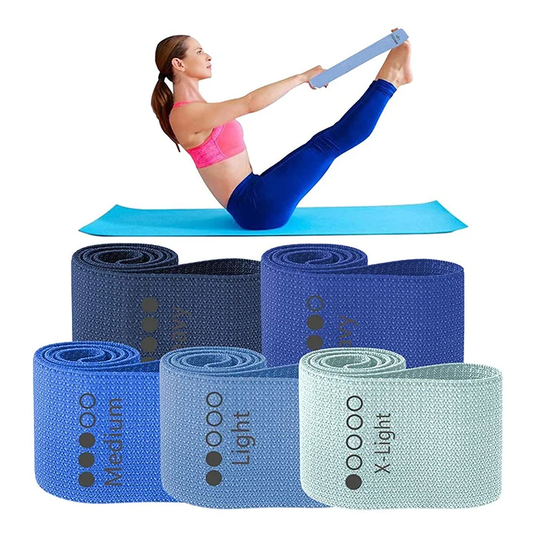 Low MOQ Factory Price Custom Color Logo Exercise Band Home Workout Resistance Bands