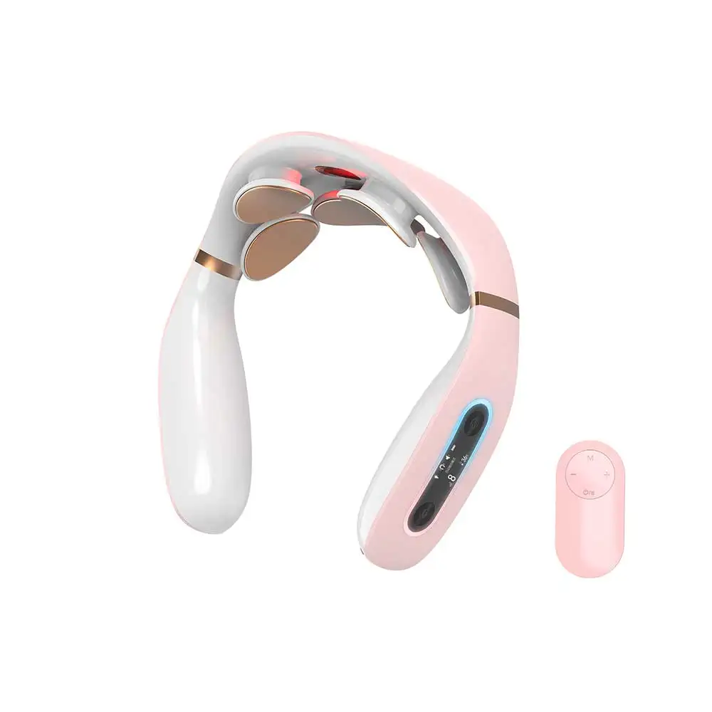 Mini New Multi Functional Cervical Electronic Pulse Smart Infrared Vibrating Massage Cervical Neck Massager