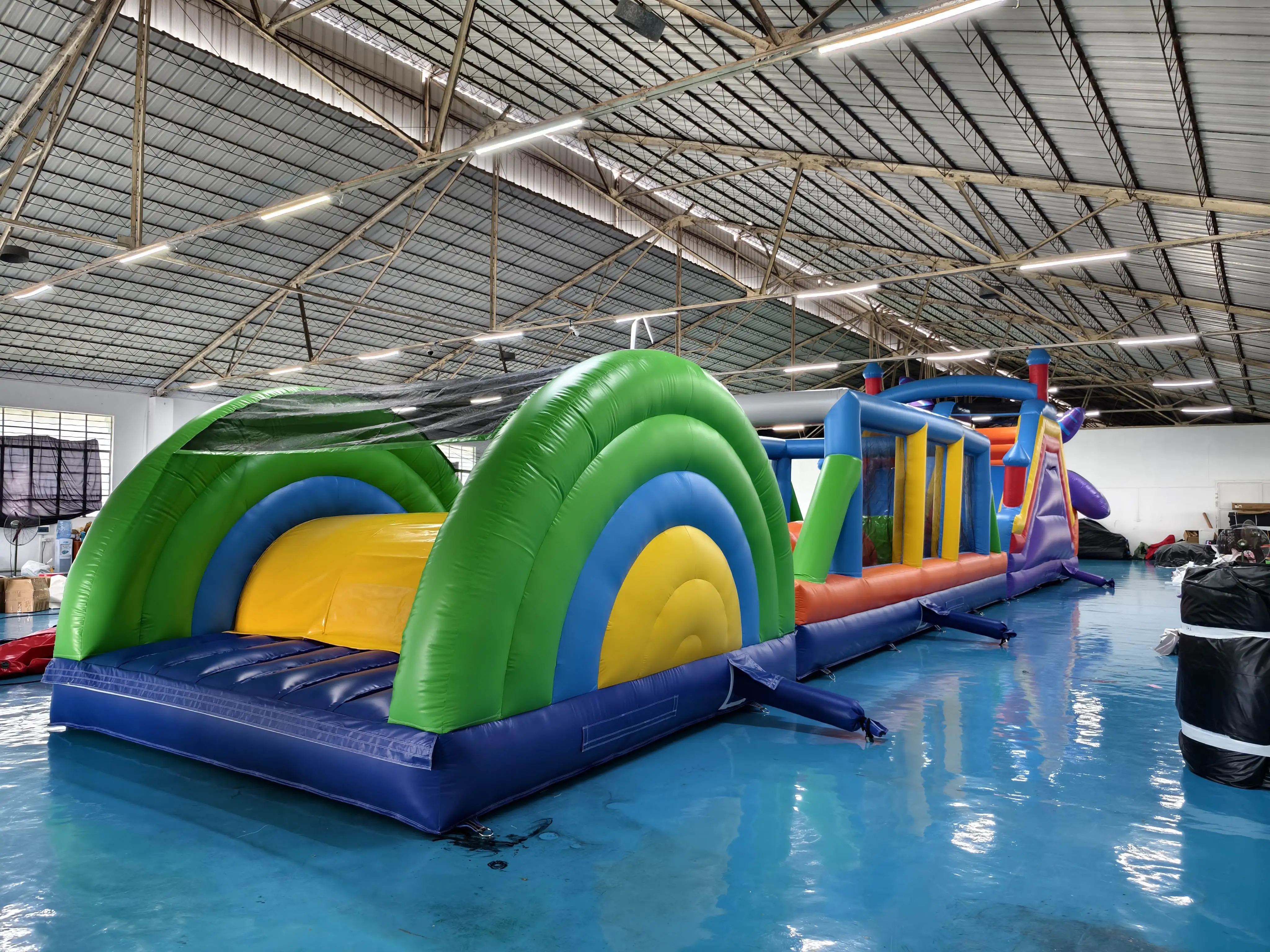 High Quality Customizable Outdoor inflatable games inflatable obstacle course for adults inflatable paintball obstacles for kid