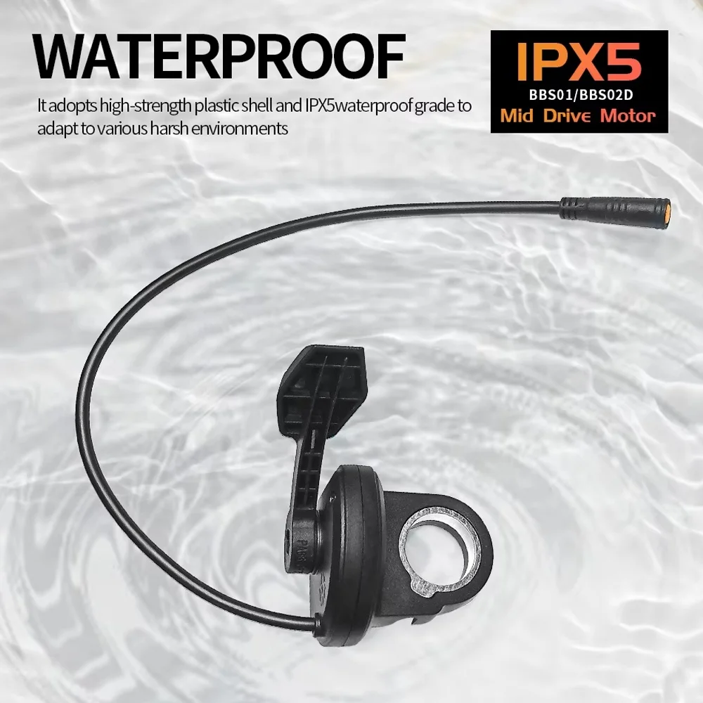 Ebike Thumb Throttle BAFANG 108X Left/Right 3 Pin Female Waterproof Connector for Electric Bicycle BBS01 BBS02 BBSHD Mid Motor