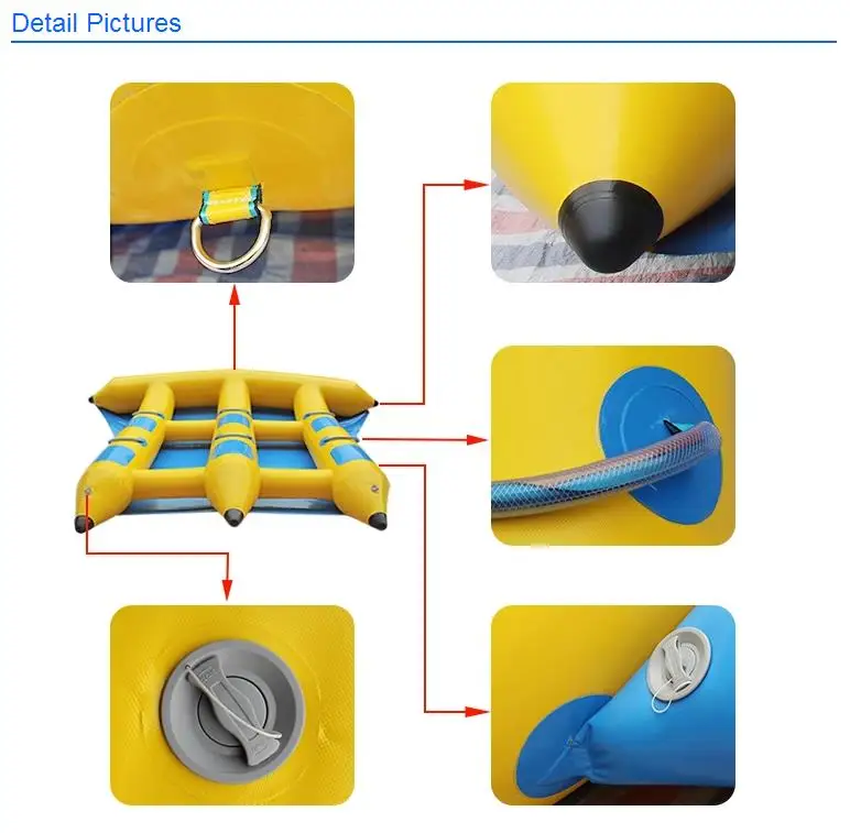 Жесткий ПВХ надувной аквапарк для взрослых надувная трубка в виде летающей рыбы для забавного