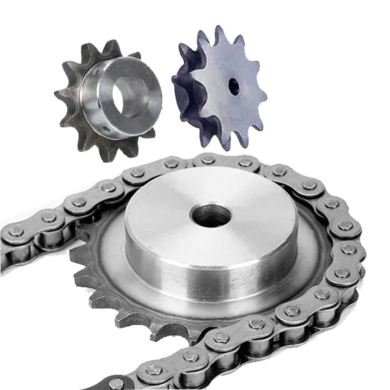 China supplier Wholesale 05B 06B 08B 10B agricultural machinery driving sprocket with teeth hardened and black