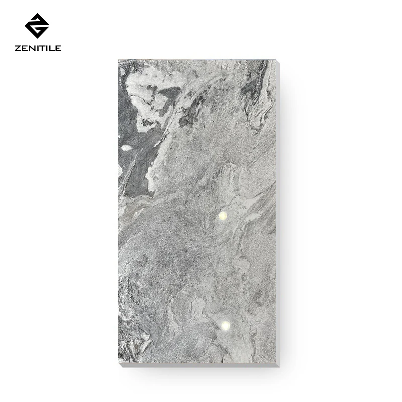 New design Full Polished Porcelain Tile Calais Light Grey Guangdong Manufacturer Sintered Stone