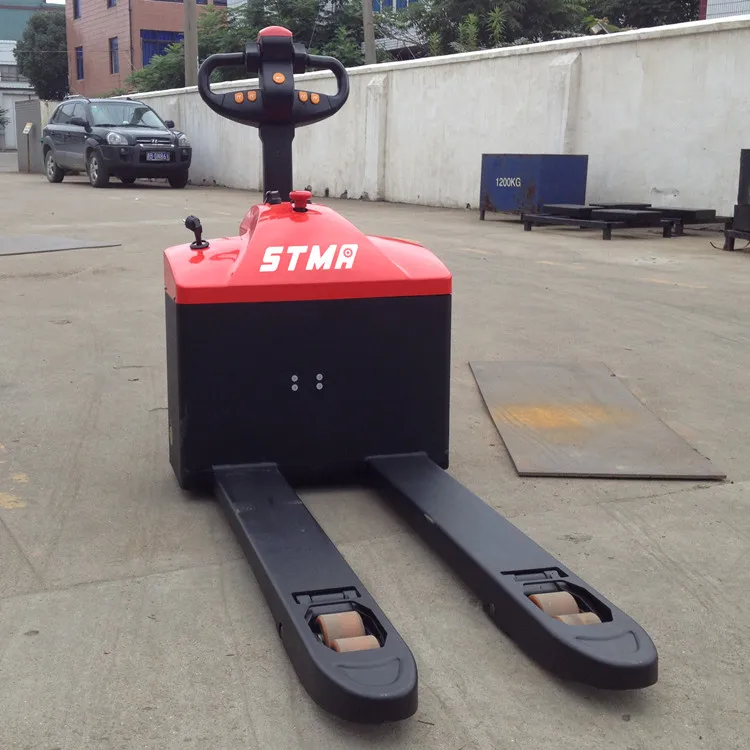 STMA electric portable pallet lift 1500kg capacity mini pallet jack with 1150mm and 685mm fork length