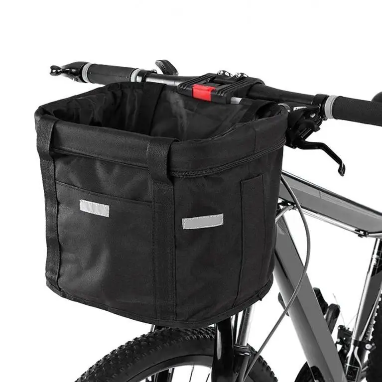 Bicycle Pet Cat Dog Puppy Basket Carrier Frame Bag Cage Carrying Removable Pet Cat Dog Carrier Bicycle Front Basket Travel Bag