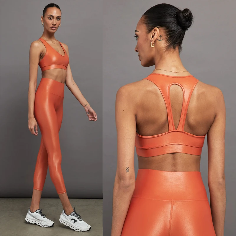 High Quality Design Custom Nylon Spandex Fitness Yoga Gym Wear Workout Backless Bra For Women