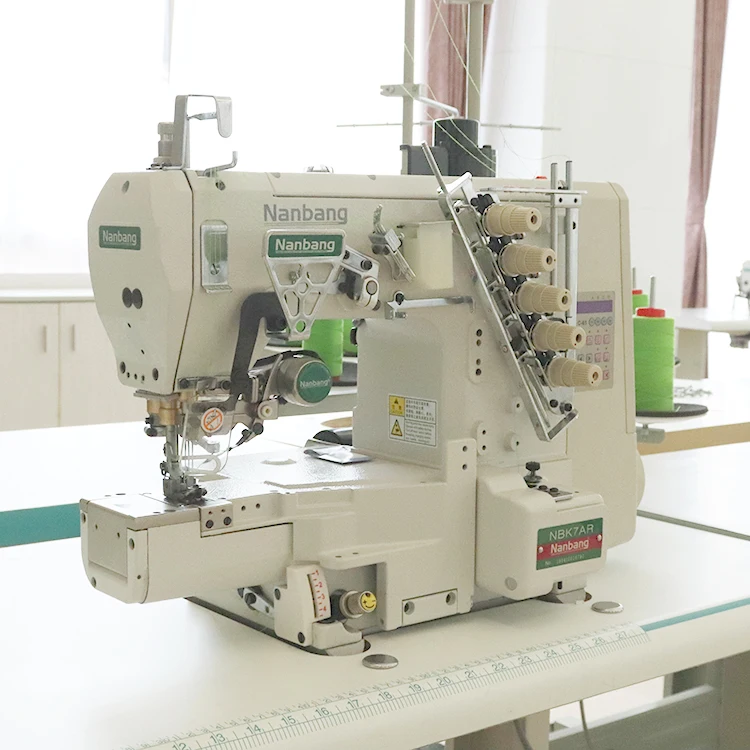 Flat Bed Interlock Sewing Machine With Left Cutter