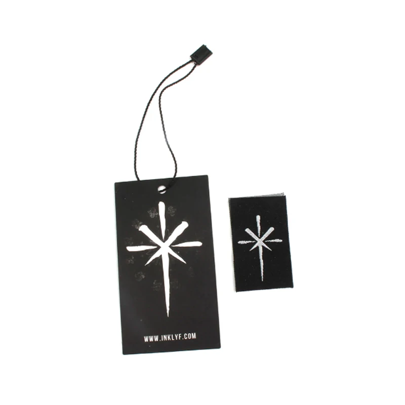 Customized Logo Paper Hang Tag With String Color Printed Square Hang Tag For Clothes From Chinese Supplier