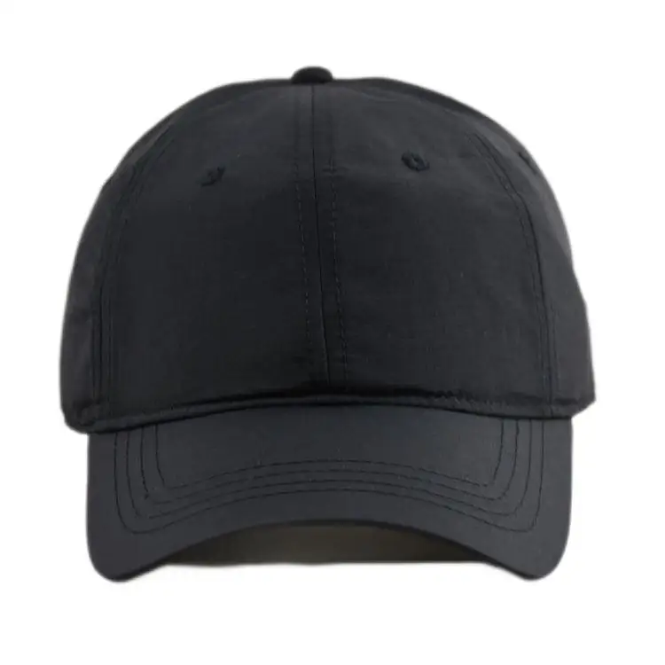 Simple Soft Top Outdoor Sports Sun Quick Drying Cap 6 Panel Polyester Curved Brim Baseball Cap Custom Logo For Unisex