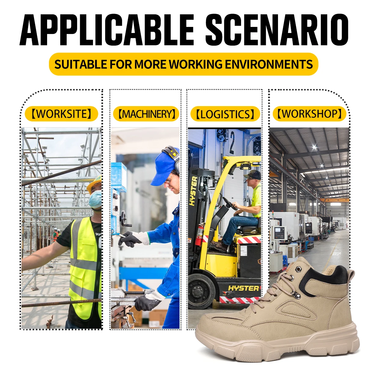 SAFETY BLAZERS Hot Selling Multifunctional Anti Scald Shock Absorbing Foot Protection Safety Boots For Men