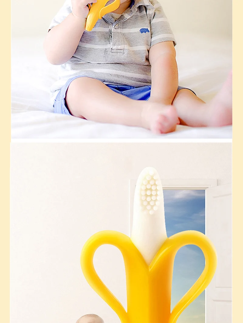  Guaranteed Stylish Portable Safe Training Toothbrush Non-toxic Silicone