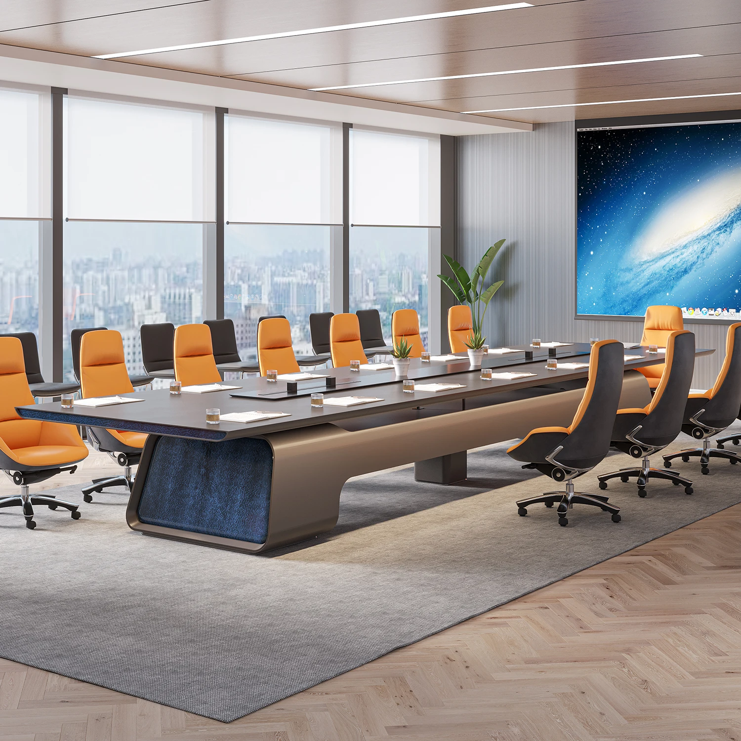 Современная Элитная роскошная мебель для офисных комнат