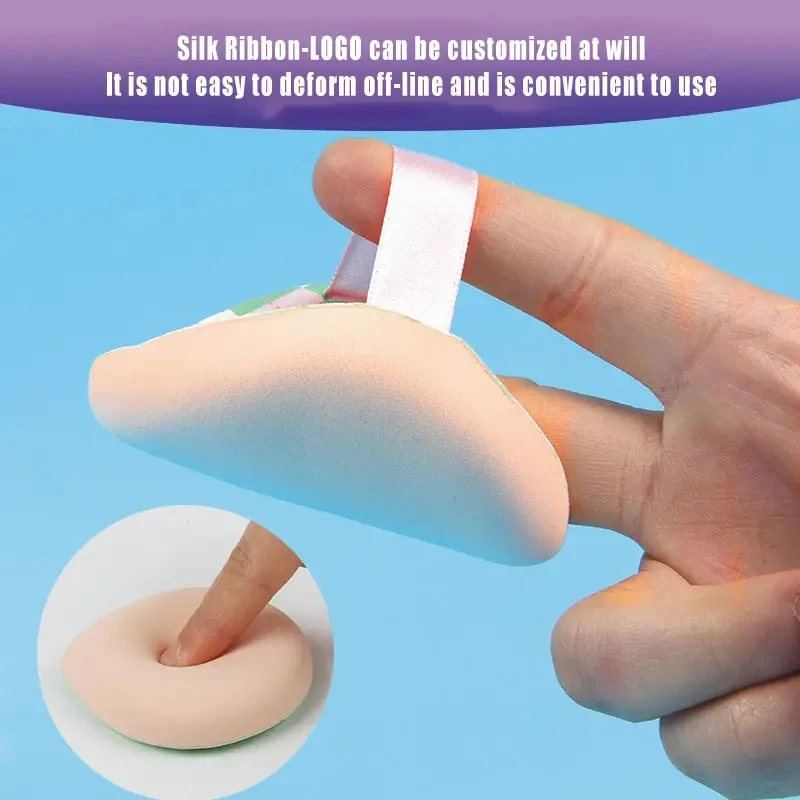 Makeup tools wholesale customized soft latex sponge puff air cushion round powder puff air cushion concealer wet and dry use