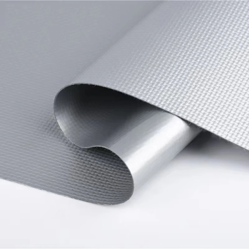 Poultry Farms Pvc Coated Fabric Polyester Trap , 500gsm Long Lifespan Pvc Tarpaulin