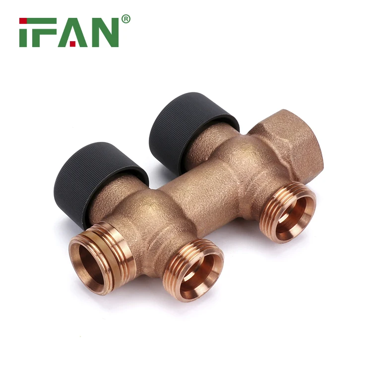 High Quality Plumbing Accessories Floor Heating Manifold 2/3/4/5/6 Way Brass Pex Manifold