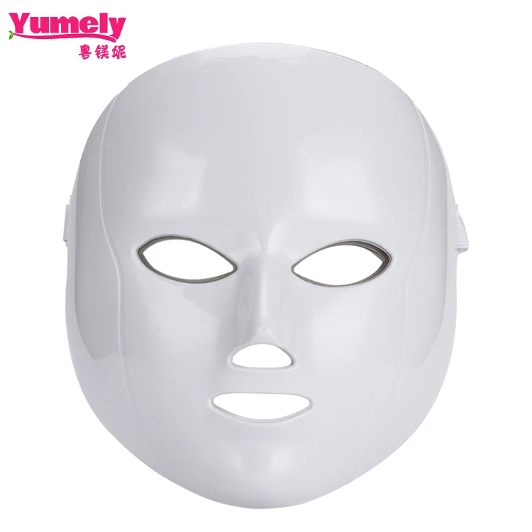 Home beauty skin care device 7 color led light face mask