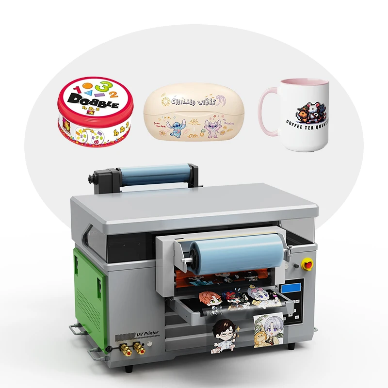 4060 uv dtf Printer Dual Nozzle xp600 Ideal for small business creative manufacturing machine Flat cup sleeve badge making press