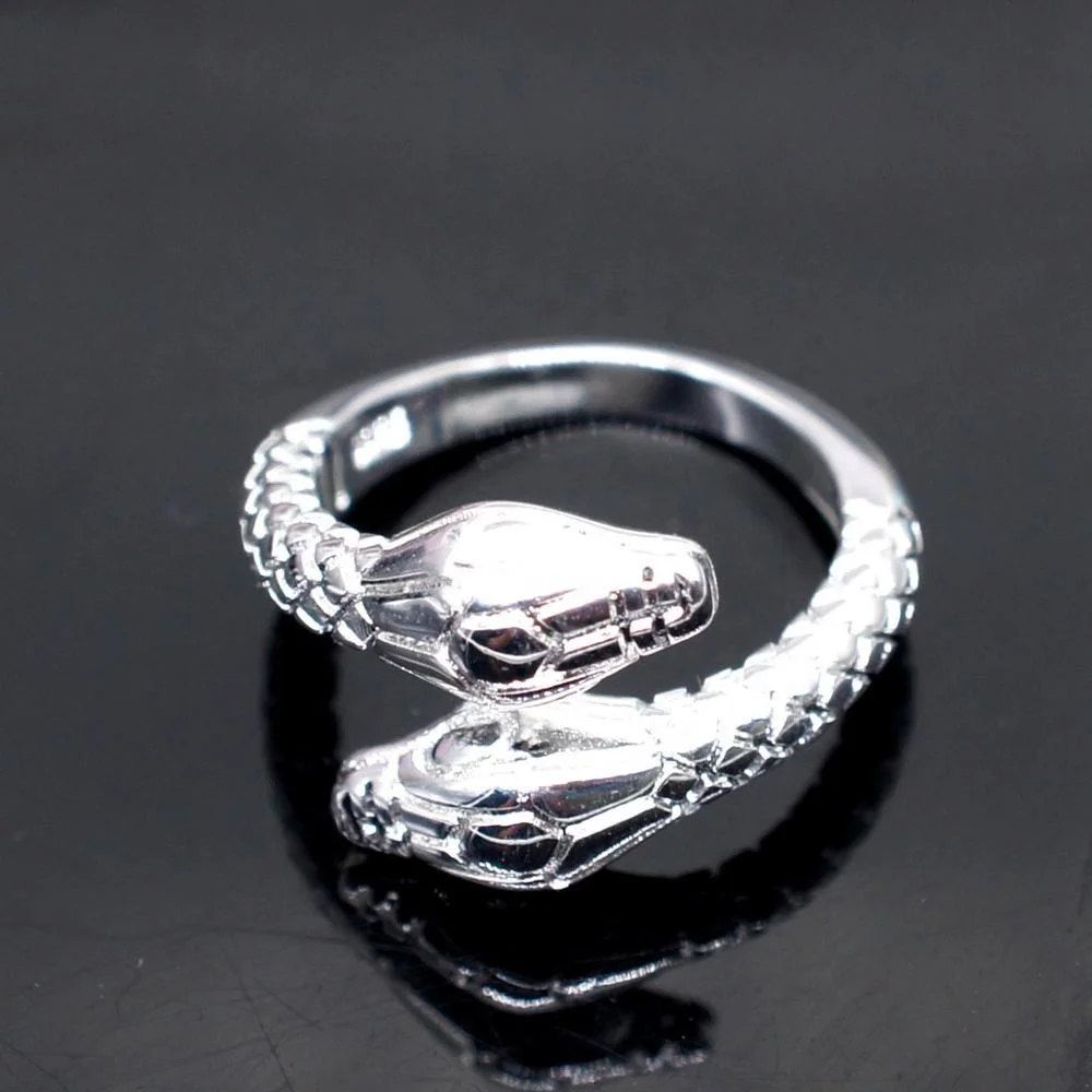 
Ring man copper gold-plated delicate serpentine adjustable ring for unisex 