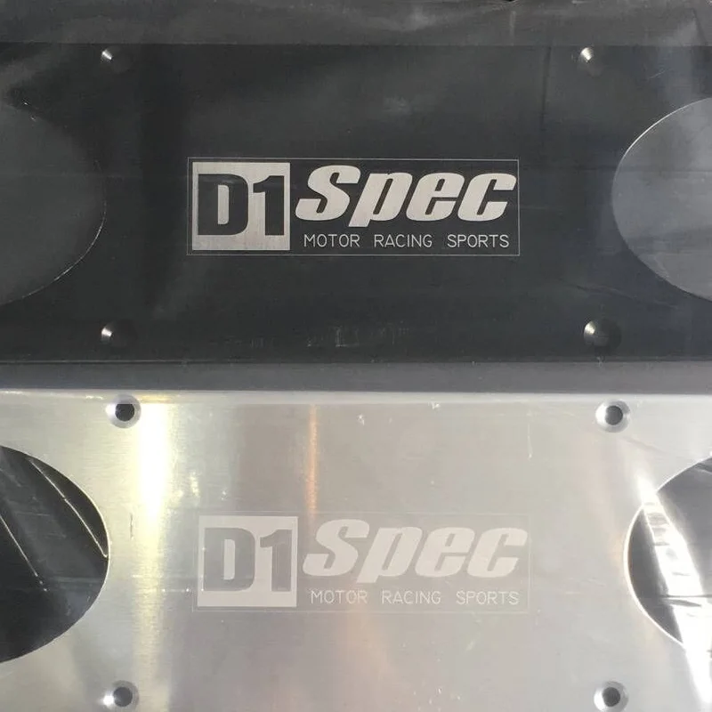 D1 Long Aluminum Rear Bumper Air Diversion Diffuser Panel 8 Hole for Honda Civic Ek EK4 EK9 EP-RWD8T