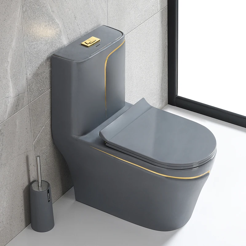 Empolo commercial Sanitary ware hotel ceramic wc toilet color one piece flush toilet bowl commode for bathroom