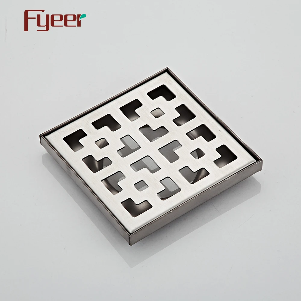 Fyeer 304 из нержавеющей стали квадратная решетка для ванной комнаты